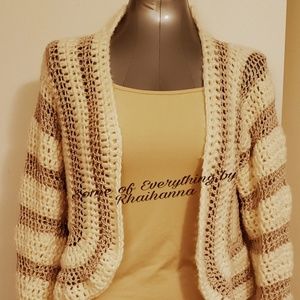SOLD Crochet cropped cardigan